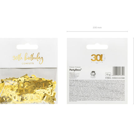 Confetti de table 30 ans d'or