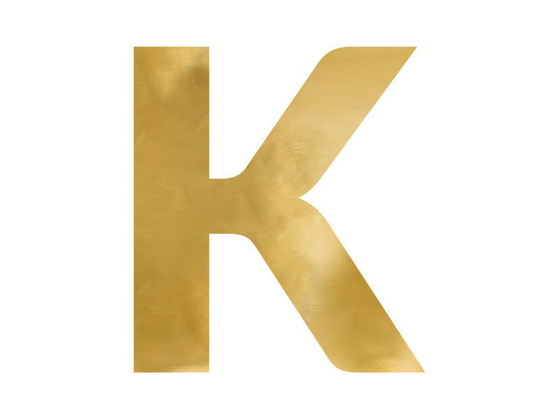 Lettre miroir K Gold 60cm