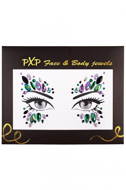 PXP Face Sticker Bijoux de visage Paon
