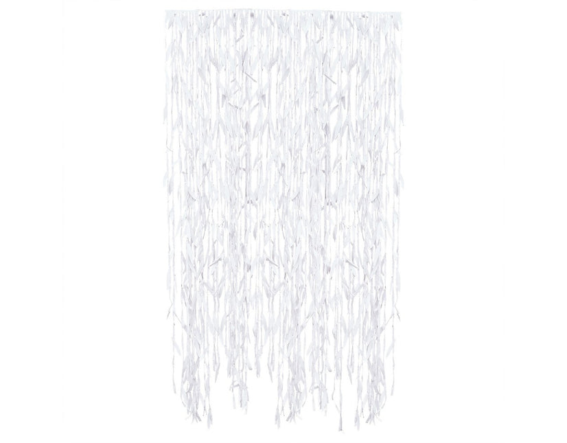 Feuilles de décoration suspendues blanches 1m