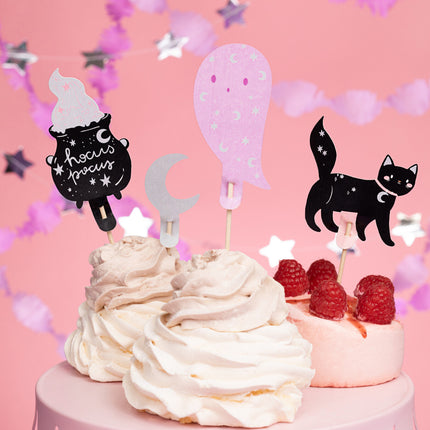 Dessus de cupcake d'Halloween 14cm 6pcs