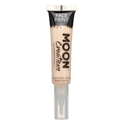Moon Creations Peinture pour le visage avec pinceau applicateur Peau pâle 15ml