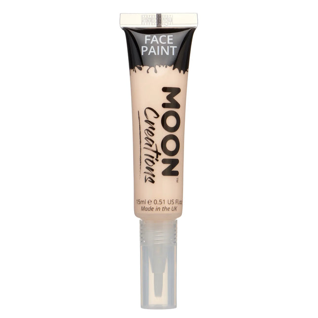 Moon Creations Peinture pour le visage avec pinceau applicateur Peau pâle 15ml