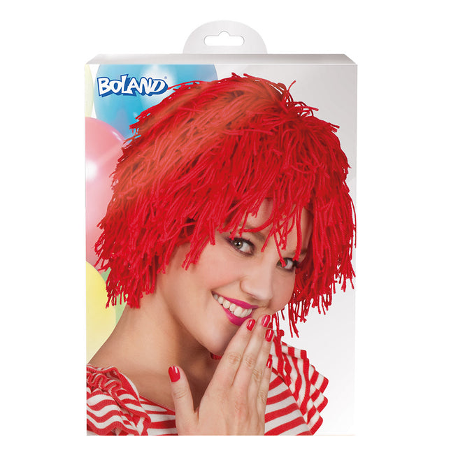 Perruque de clown Rouge