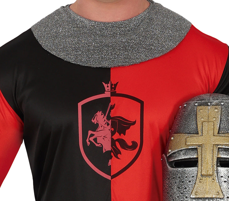 Costume de chevalier Bleu Rouge Hommes