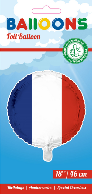 Ballon à l'hélium Drapeau France 45cm vide