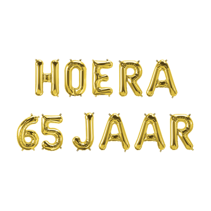 Jeu de ballons dorés 65 ans Hurrah 1.9m