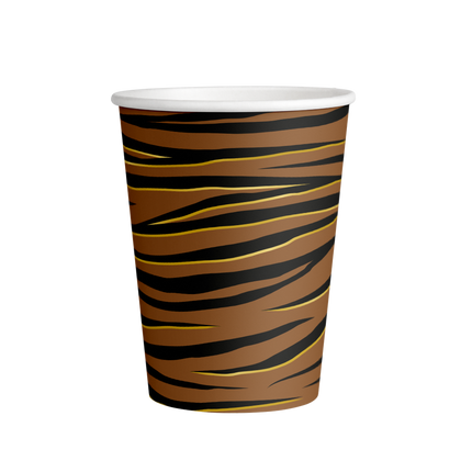 Tasses à tigre 250ml 8pcs