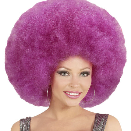 Perruque violette Afro Extra Big