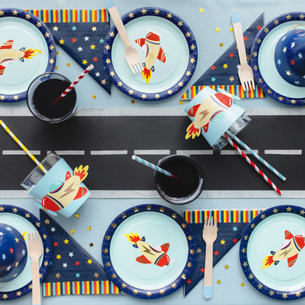 Assiettes de l'espace 18cm 6pcs