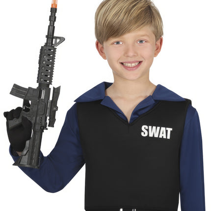 Faux pistolet avec viseur 44cm