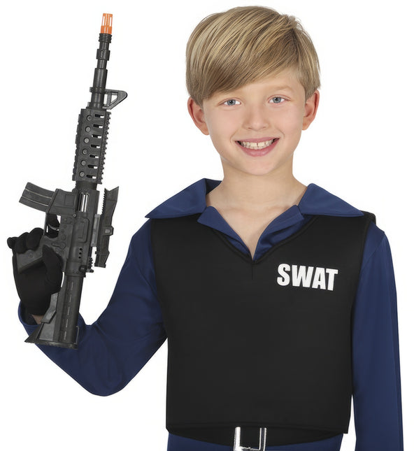 Faux pistolet avec viseur 44cm