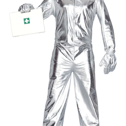 Costume d'astronaute argenté pour homme