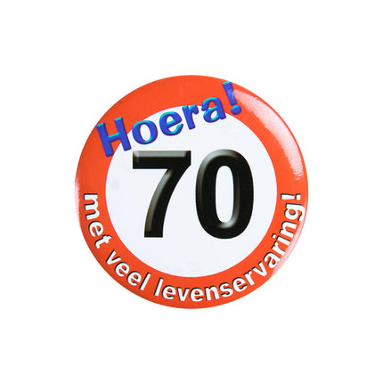 Bouton 70 ans Panneau de signalisation 5,5cm