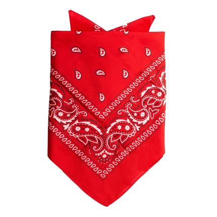 Bandana traditionnel rouge 55cm