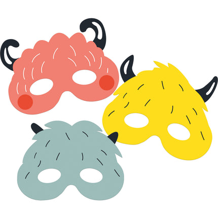 Masques de monstres Bash 6pcs