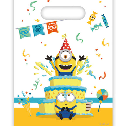 Sacs à partager pour l'anniversaire des Minions 6 pièces