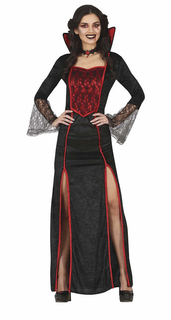 Costume d'Halloween Vampire Dames Rouge