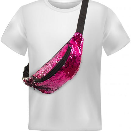 Sac à main rose à paillettes