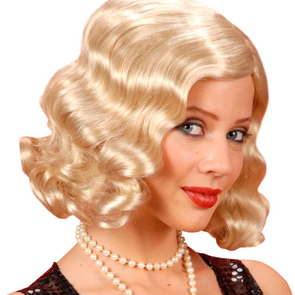 Perruque blonde années 20