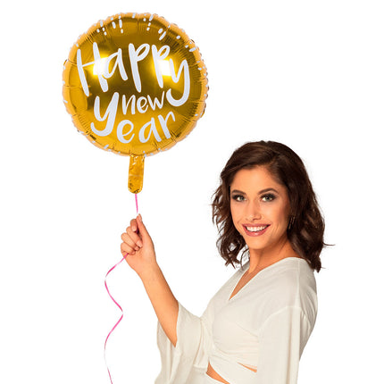 Ballon à l'hélium de bonne année vide 45cm