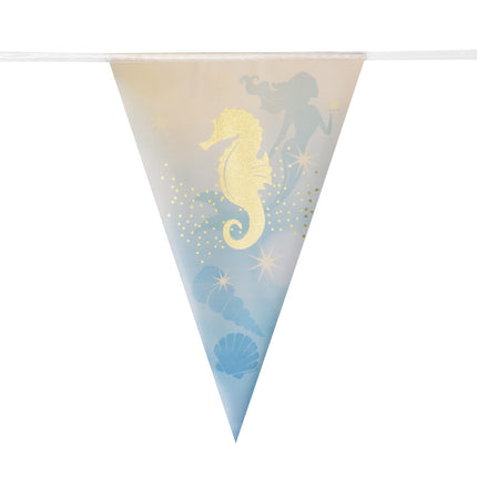 Guirlandes de sirènes en papier d'aluminium 4m
