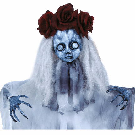 Décoration suspendue d'Halloween Fille fantôme 1m