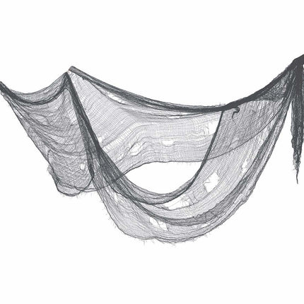 Tissu de rideaux gris d'Halloween 2.28m