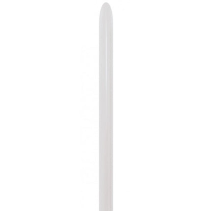 Ballons à modeler blanc perle 2.5cm 152cm 50pcs
