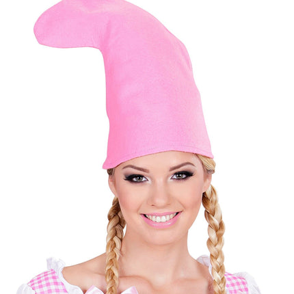 Chapeau de gnome rose