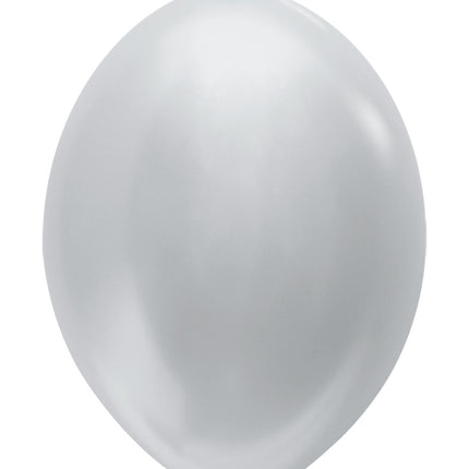 Ballons de baudruche Pearl Silver 30cm 50pcs