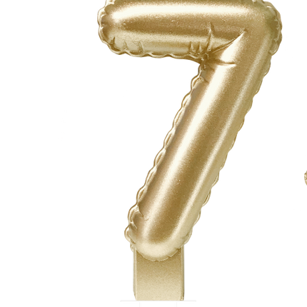 Ballon en feuille de bougie Or 7 10cm