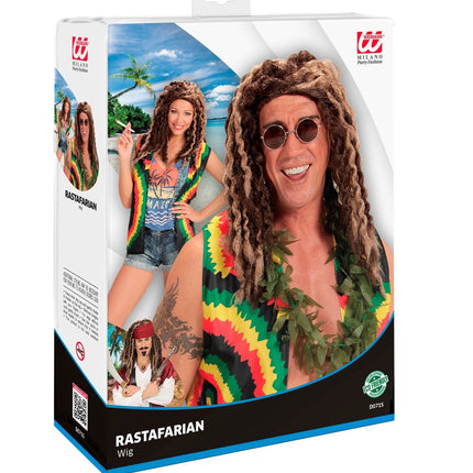 Perruque blonde brune Rasta