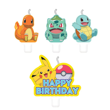 Bougies Pokemon 7.8cm 4pcs