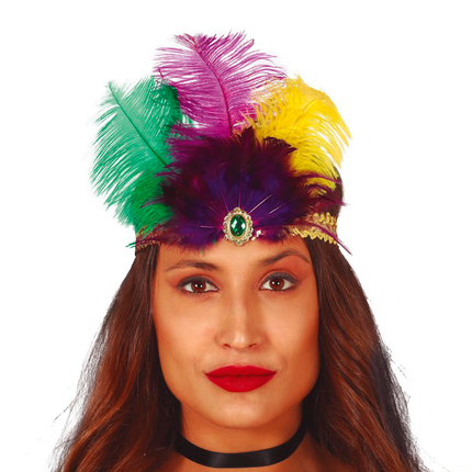 Bandeau de plumes d'or