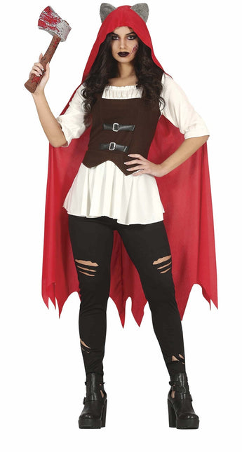 Costume d'Halloween Chaperon Rouge Dames Rouge