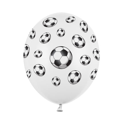 Ballons de football blanc 30cm 6pcs