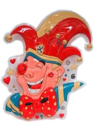 Décoration murale Clown Prince Carnaval 60cm