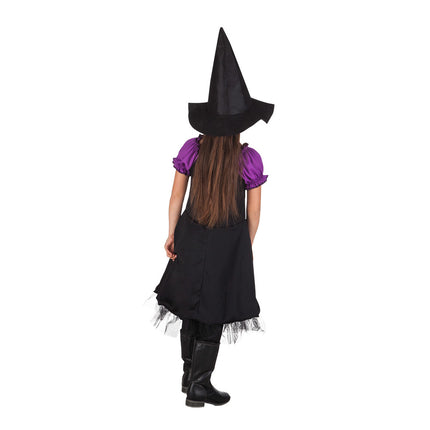 Costume de sorcière d'Halloween enfant violet