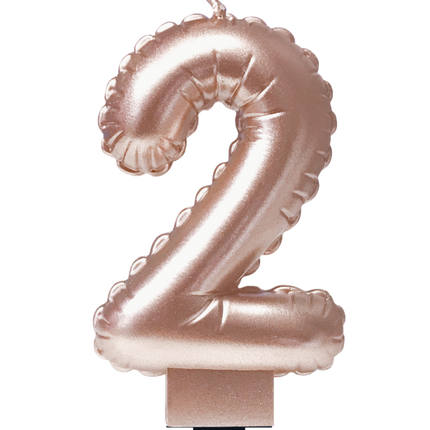 Ballon en feuille de bougie Rose Gold 2 10cm
