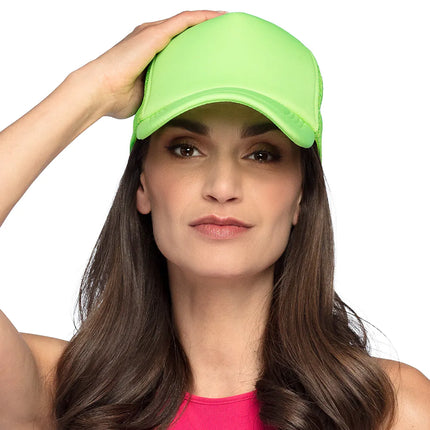 Casquette vert fluo ajustable