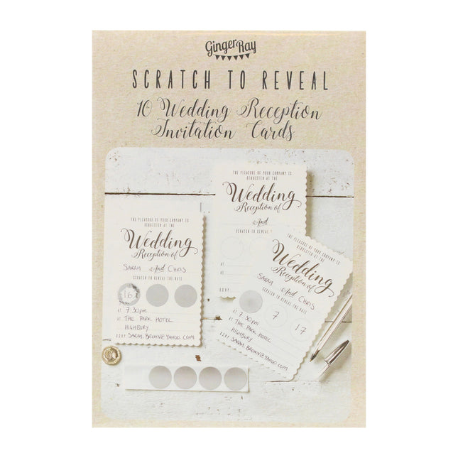 Invitations Réception 15cm 10pcs