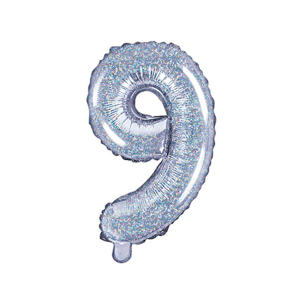 Ballon de baudruche Figure 9 Holographique 35cm