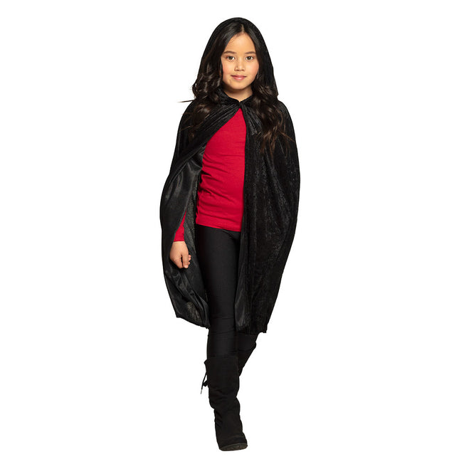 Cape d'Halloween Enfant Noir 1.15m