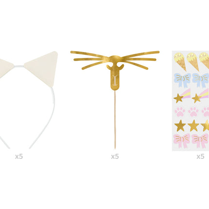 Ensemble d'accessoires pour chat 5 pièces