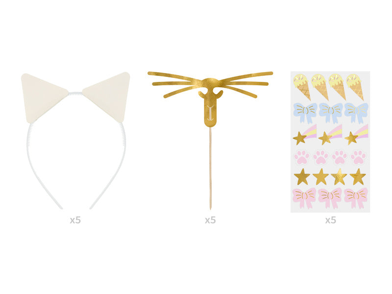 Ensemble d'accessoires pour chat 5 pièces