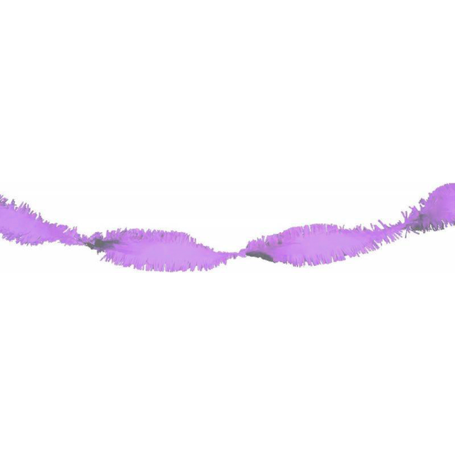 Guirlandes lilas en crêpe 6m