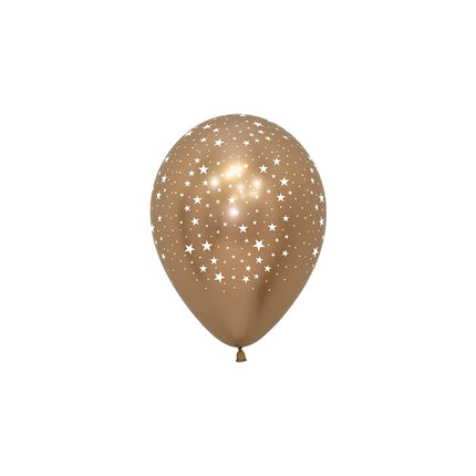 Ballons Étoiles Reflex Mix 12cm 50pcs