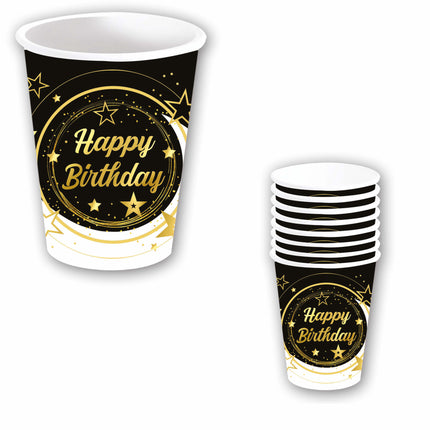 Tasses Happy Birthday 240ml 6pcs