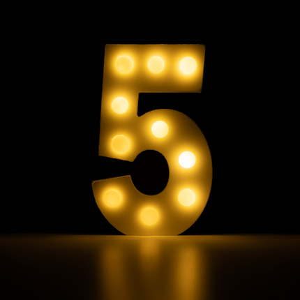 5 figures lumineuses 16.5cm